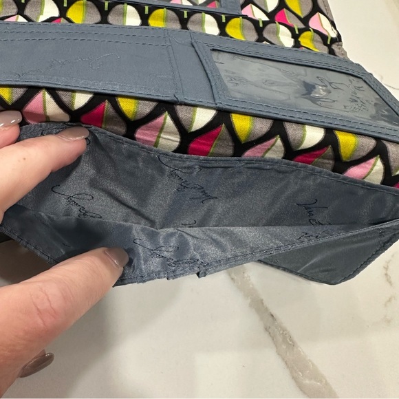 Vera Bradley Quilted Blue/Gray Wallet EUC - Picture 8 of 11